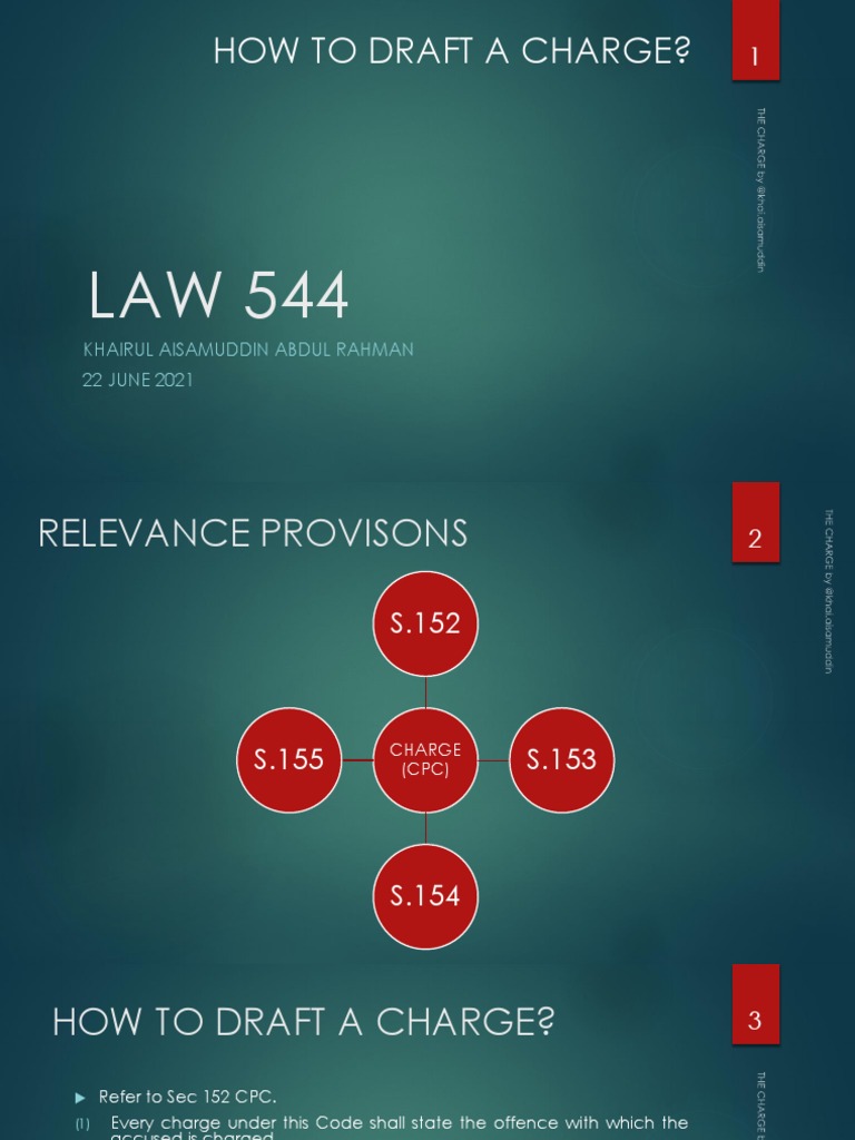 Drafting Criminal Charges Explained | PDF | Theft | Crime & Violence