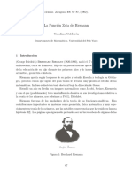 La Función Zeta de Riemann