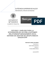 Iñesta - Estudio y Análisis Para La Integración de Un Crm (Customer Relationship Management) en e...