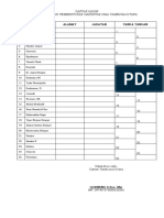 Daftar Hadir Rapat