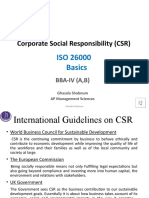 ISO 26000 Basics on CSR Guidelines