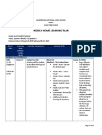 Weekly Home Learning Plan: Nagrebcan National High School Badoc Junior High School