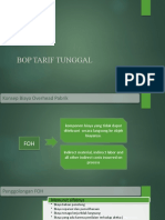 Pertemuan 5 BOP Tarif Tunggal