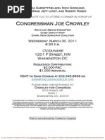 Dinner For Joseph Crowley