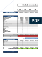 Planilla de Control de Gasto Familiar2121