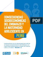 Consecuencias Socioeconómicas Del Embarazo y La Maternidad Adolescente en Perú Plan International 2020