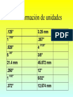 Tranformación de Unidades