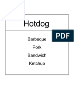 Hotdog: Barbeque Pork Sandwich Ketchup