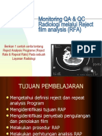 Monitoring QA QC Melalui Reject Film Analysis