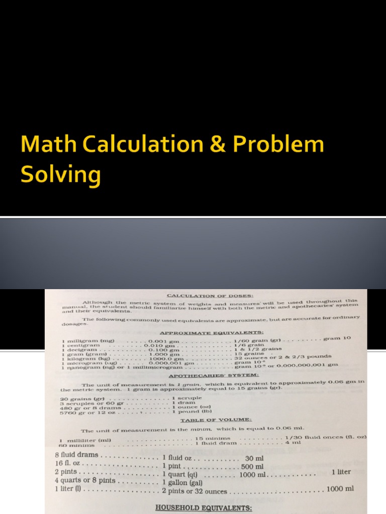 Drug Preparation Methods and Calculations | PDF | Ratio | Percentage