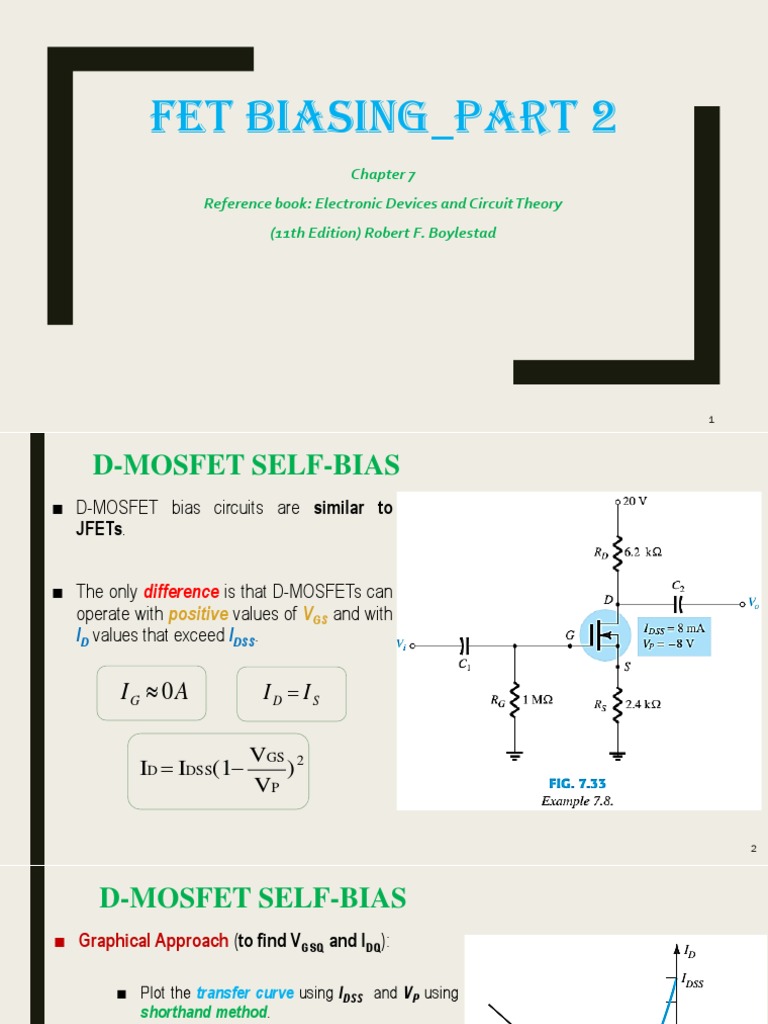 Fet Biasing Part 2 Reference Book Electronic Devices and Circuit