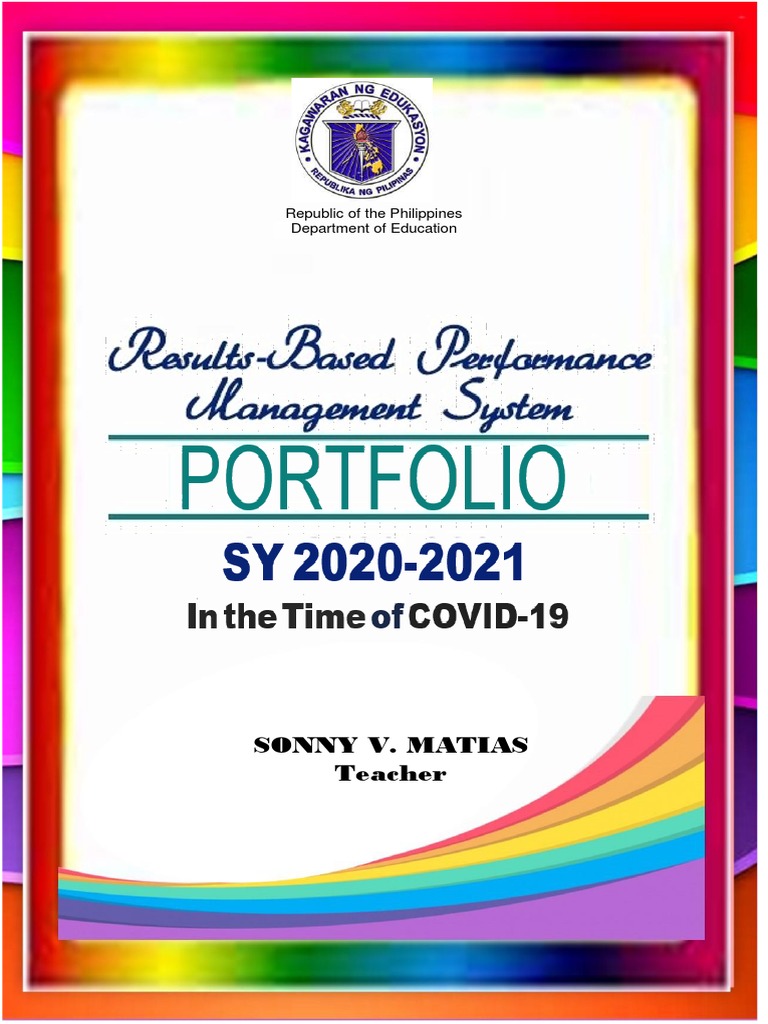 Rpms Portfolio For Teachers I Iii Sy 21 Pdf Educational Technology Lesson Plan
