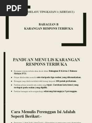 Karangan Respons Terbuka Pdf