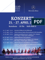 Konzertplakat Cello Akademie Rutesheim 2011