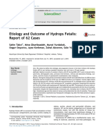 Etiology and Outcome of Hydrops Fetalis: Report of 62 Cases: Sciencedirect