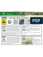Zinc Toxic Heavy Metals Fact Sheet