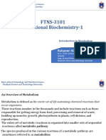 FTNS-3101 Nutritional Biochemistry-1: Rahanur Alam