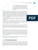 DC Transfer Characteristics: Threshold Drops