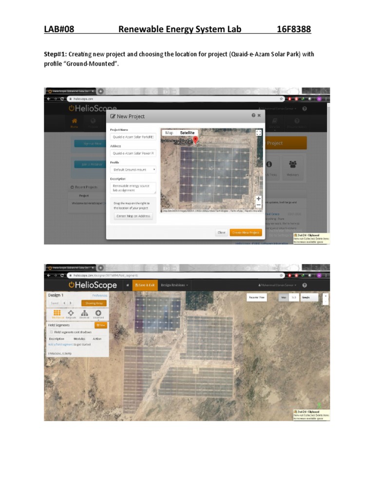 Quaid-e-Azam Solar Power Plant RES - Lab#08 | PDF