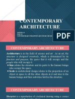 Contemporary Architecture: Lesson 4.3 Unit Iv Contemporary Philippine Arts From The Regions