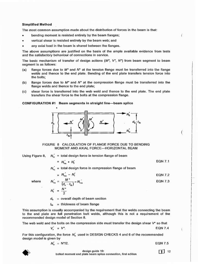 Beam Splice Connection Design Guide | PDF | Beam (Structure) | Bending