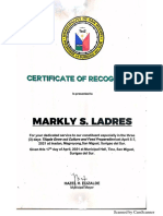 Certificate of Recognition - Page 1