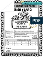 Year 2 The Robot Home Learning Pack