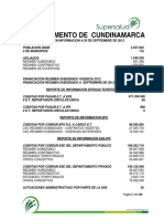 Resumen información afiliación y financiera departamento Cundinamarca