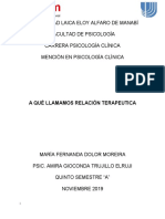 RELACIÓN TERAPEUTICA