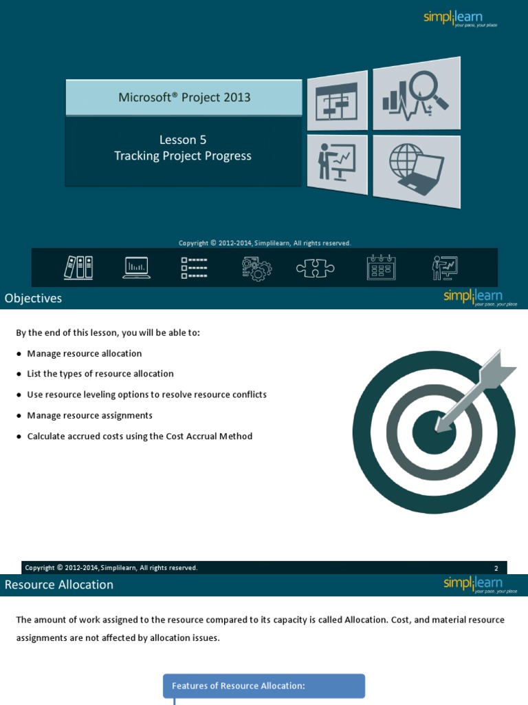 MS Project 2013 - Lesson 5 | PDF | Accrual | Resource