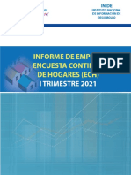 INIDE Informe Empleo T1 2021