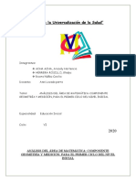 Análisis área matemática geometría medición nivel inicial