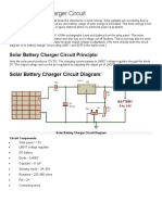 Solar Battery Charger Circuit