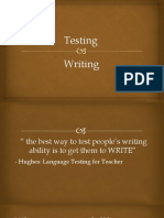 Testing Writing