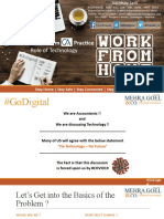 On Work From Home - How To Transform CA Practice - Role of Technology