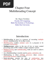 Chapter Four Multithreading Concept: Faculty of Computing, Bahir Dar Institute of Technology, Bahir Dar University