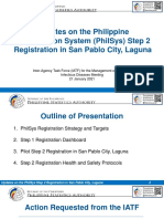 Updates On The Philippine Identification System (Philsys) Step 2 Registration in San Pablo City, Laguna