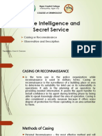 Police Intelligence and Secret Service: Casing or Reconnaissance Observation and Description