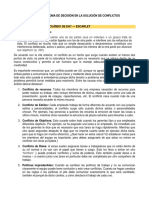 Proceso de Toma de Desiciones en La Solucion de Conflictos