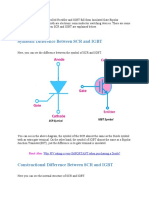 Symbolic Difference Between SCR and IGBT