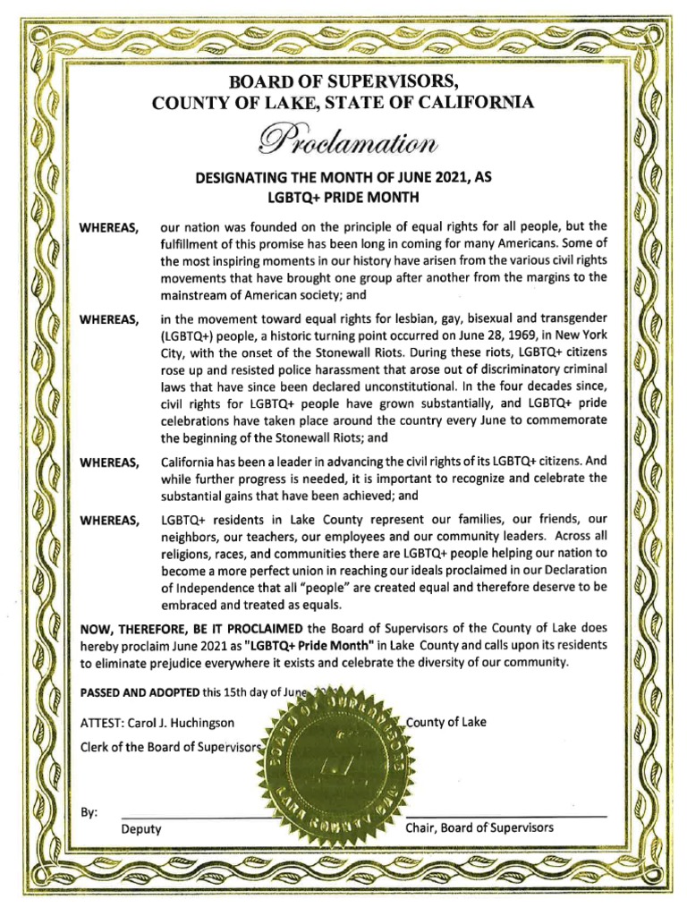 Pride Month Proclamation PDF