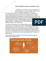 Social Determinants of Health and Their Relation To Oral Health