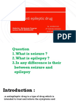 Anti Epileptic Drug: Guided By: Ms Baiaineh Pyngrope Lecturer SKCN, BANGALORE