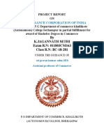 Project Report On LIC PDF