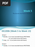 Lecture Week 5 - Discrete Fourier Transform