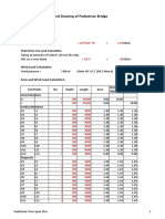 Preparation of Standard Drawing of Pedestrian Bridge Span: 45 M Load Calculations