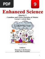 Quarter 2 Countless and Active Particles of Matter: Learner's Activity Sheet