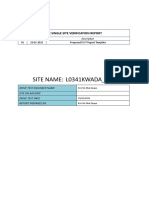 Site Name: L0341Kwada - Agric: Lte Single Site Verification Report
