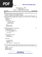 Sample Paper - 2009 Class - XII Subject - COMPUTER SCIENCE (083) Time: 3 Hrs Max - Marks:70 Q.1)