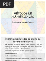 Métodos de alfabetização